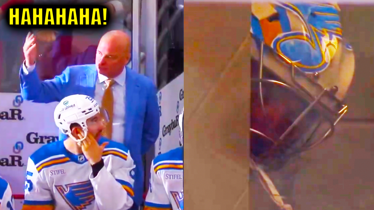 Jim Montgomery tries to Pull Jordan Binnington as Joel Hofer Hides | Blues vs Blackhawks Highlights