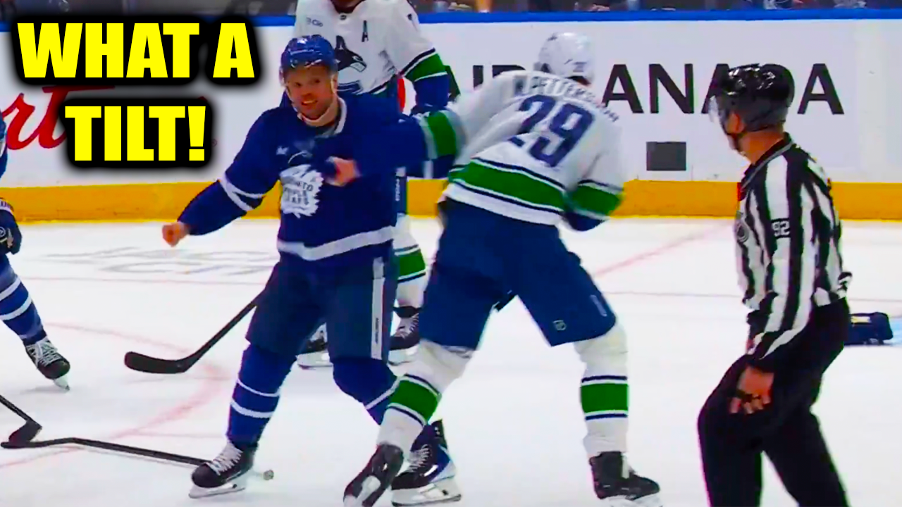 Max Domi Marcus Pettersson Fight Scrap | Toronto Maple Leafs vs Vancouver Canucks 2026 Highlights