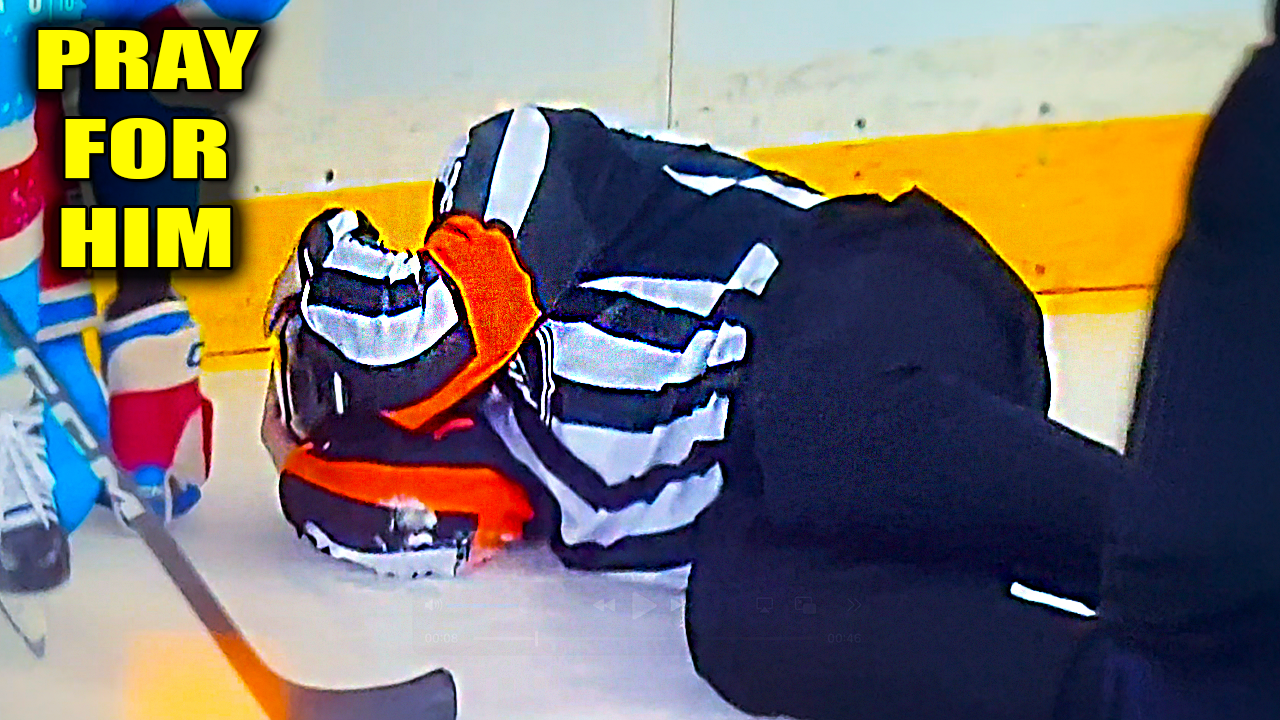 Referee Peter MacDougall Hit By Puck in Face From Vincent Trocheck | Rangers vs Sabres 2026 Highlights