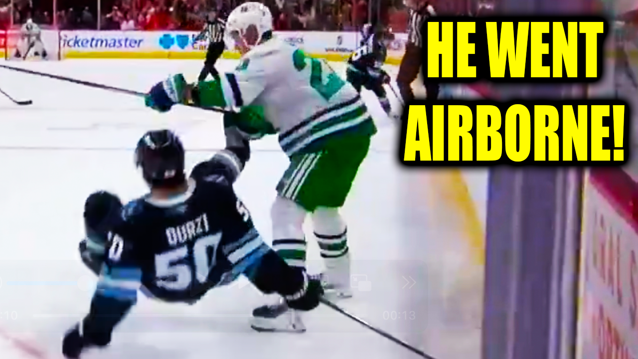 Sebastian Aho Hit on Sean Durzi | Carolina Hurricanes vs Utah Mammoth 2026 Highlights