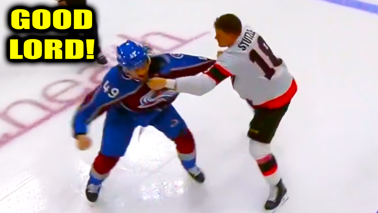 Tim Stutzle Sam Girard Fight Scrap | Ottawa Senators vs Colorado Avalanche 2026 Highlights