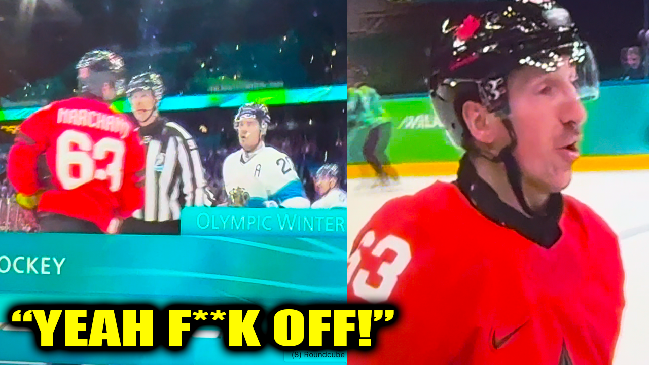 Brad Marchand Cursing Chirping at Sebastian Aho & Erik Haula | Canada vs Finland 2026 Ice Hockey