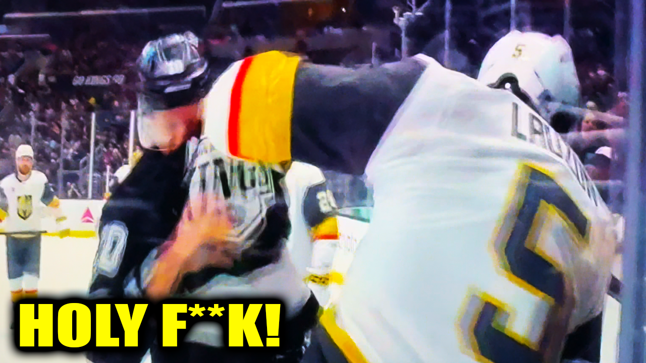 Corey Perry Jeremy Lauzon Fight for Byfield Hit | Vegas Golden Knights vs LA Kings 2026 Highlights