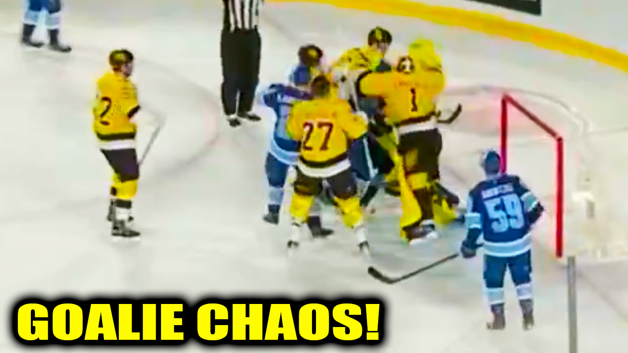 Jeremy Swayman Brandon Hagel Fight Goalie Scrum | Bruins vs Lightning 2026 Stadium Series 2026 Highlights