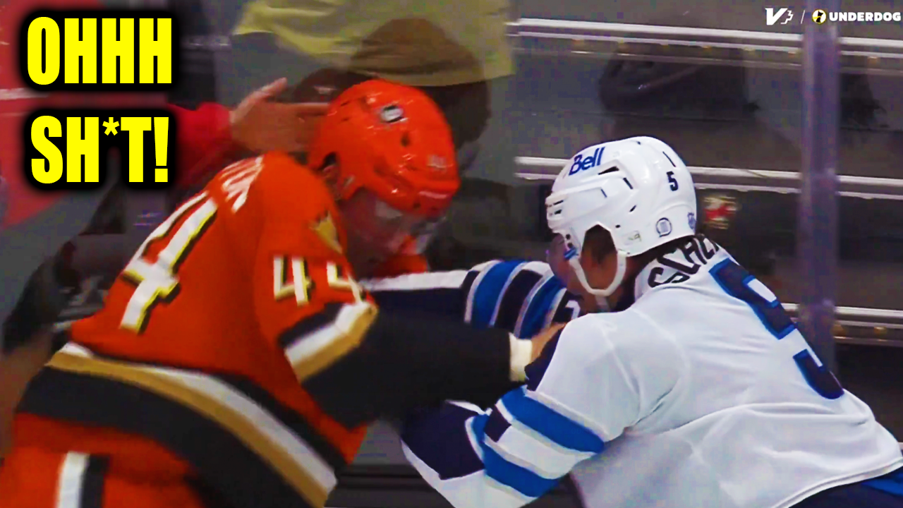 Luke Schenn Ross Johnston Fight Scrap | Anaheim Ducks vs Winnipeg Jets 2026 Hockey Highlights