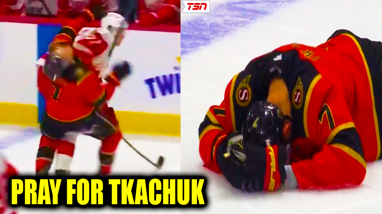 Simon Edvinsson steps into Brady Tkachuk (injury) and Brady’s own stick hits him in the face | Senators vs Red Wings 2026 Highlights