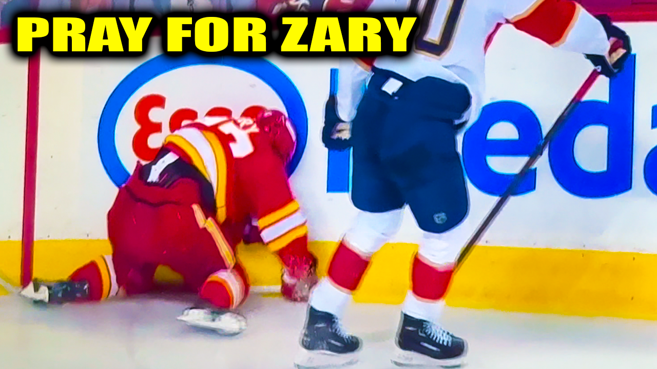 AJ Greer Boarding Hit on Connor Zary Game Misconduct | Calgary Flames vs Panthers 2026 Highlights