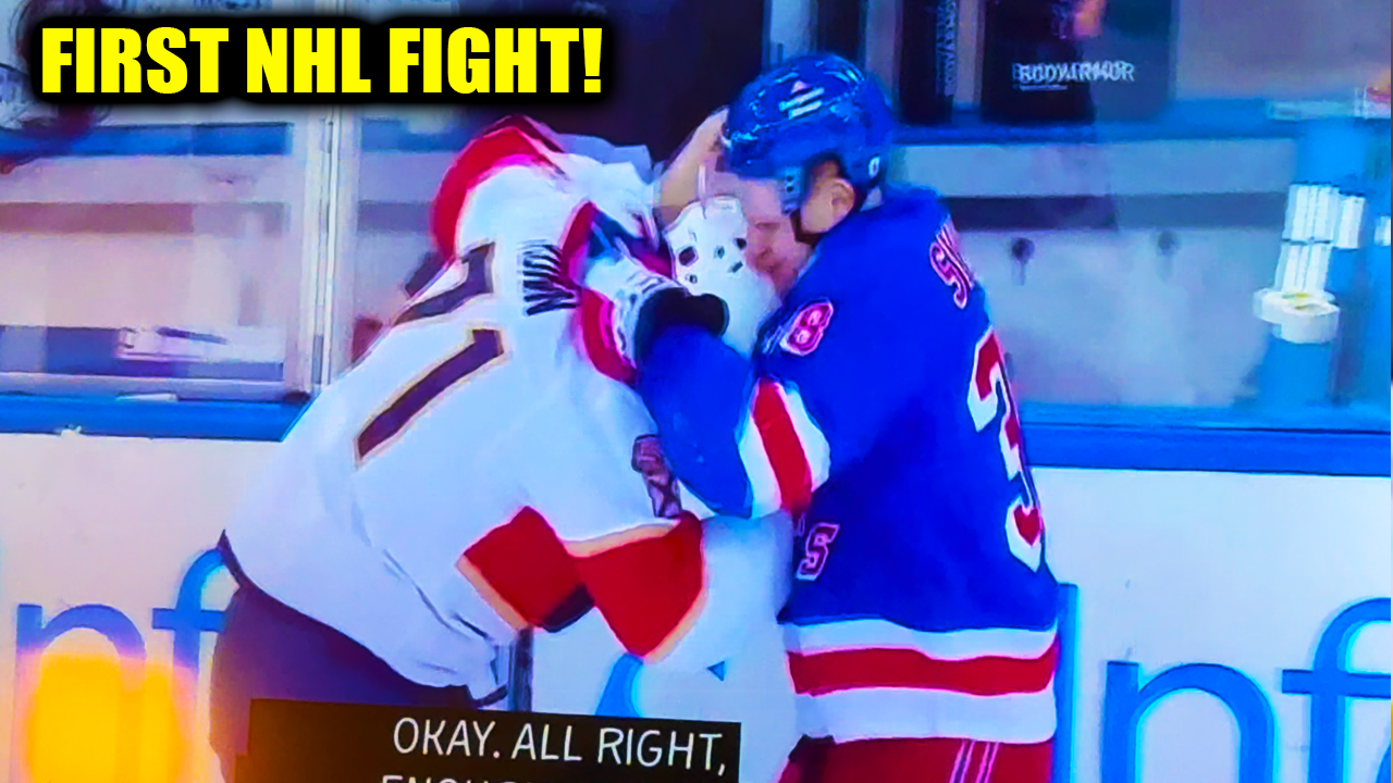 Adam Sykora Luke Kunin Fight Scrap | New York Rangers vs Florida Panthers 2026 Highlights