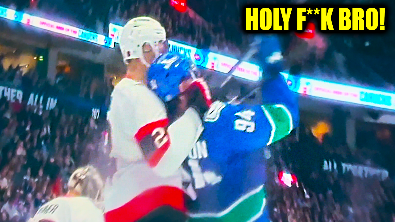 Artem Zub Puts Linus Karlsson in Headlock Takedown | Ottawa Senators vs Vancouver Canucks 2026 Highlights