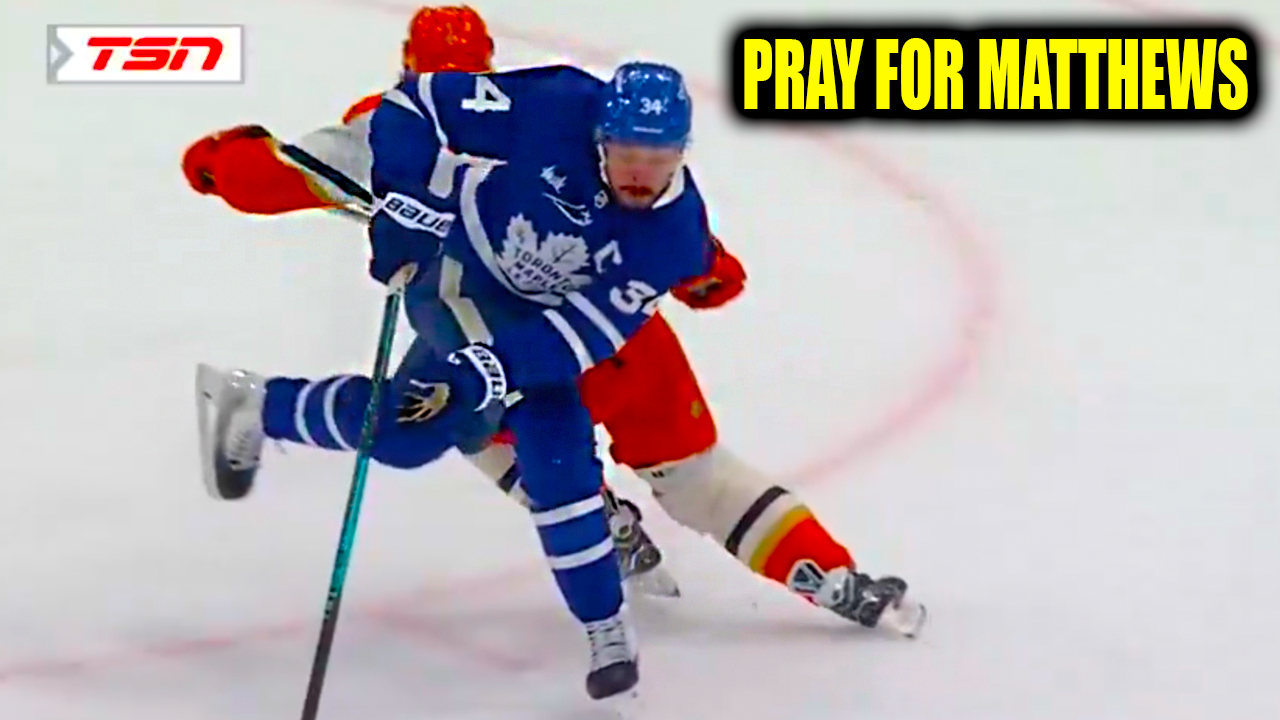 Auston Matthews Injury Knee on Knee from Radko Gudas | Ducks vs Maple Leafs 2026 Highlights