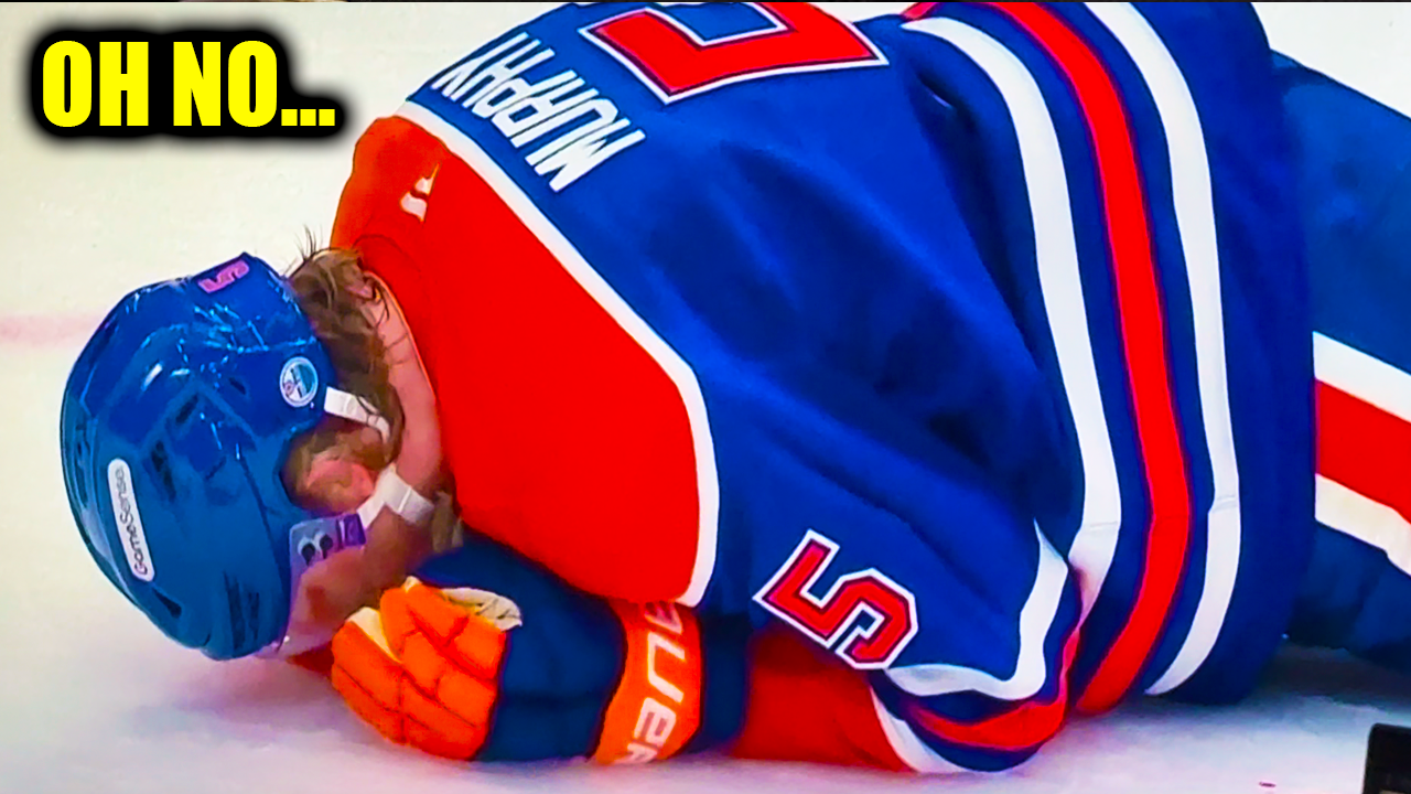 Connor Murphy Injury Hit in Face w/ Puck from Roman Josi | Predators vs Oilers 2026 Highlights