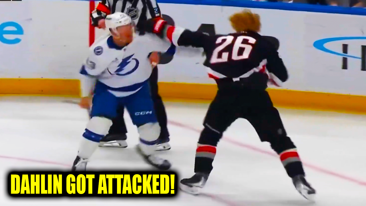 Darren Raddysh Rasmus Dahlin Fight Scrum | Buffalo Sabres vs Tampa Bay Lightning 2026 Highlights