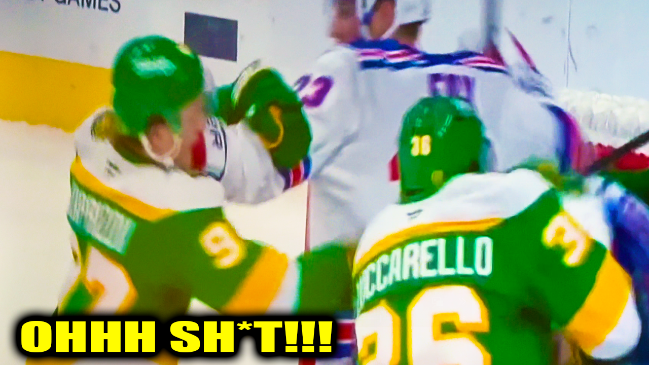 J.T. Miller Mats Zuccarello Fight Scrum | New York Rangers vs Minnesota Wild 2026 Highlights