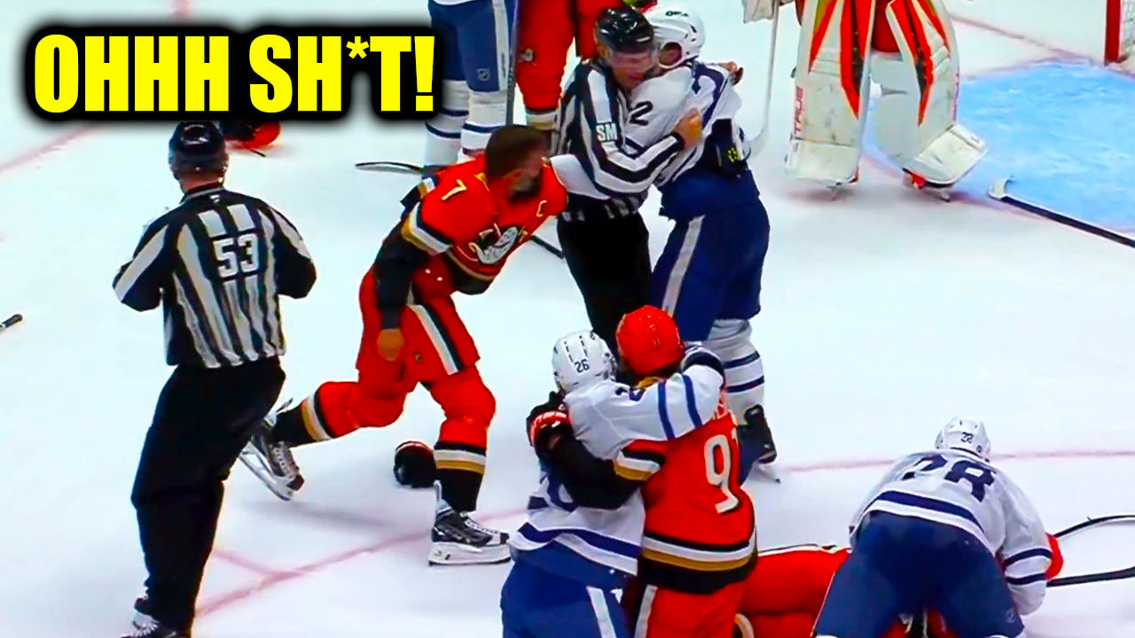 Jake McCabe Radko Gudas Fight Scrum | Anaheim Ducks vs Toronto Maple Leafs 2026 Highlights