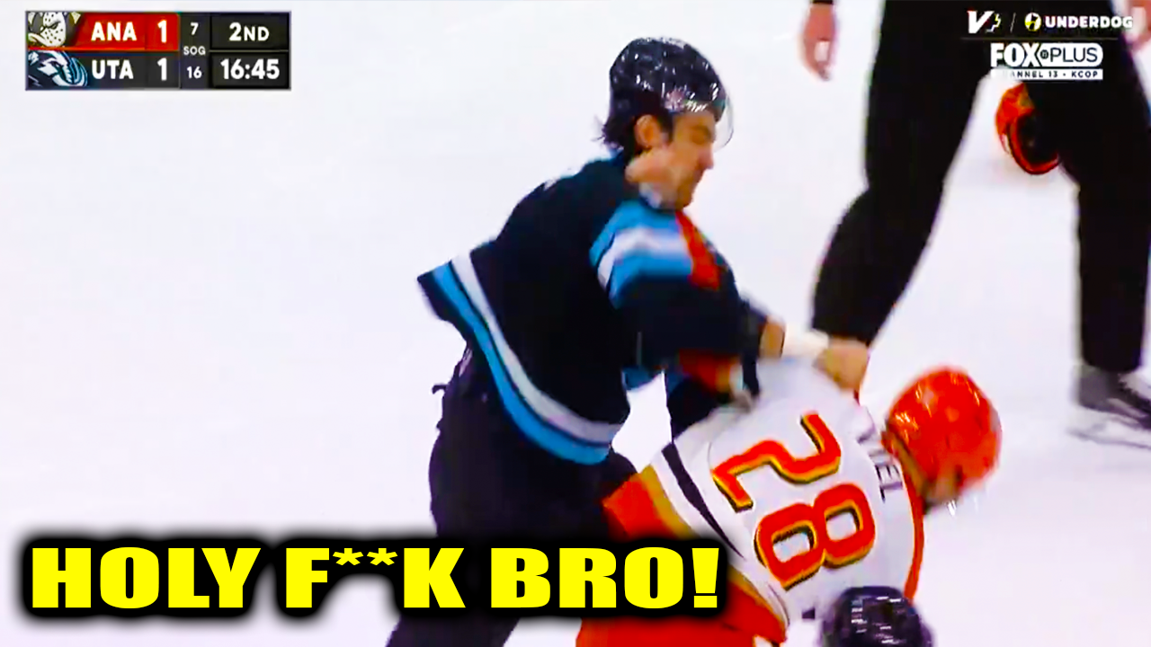 Jeffrey Viel Jack McBain Fight Scrap | Anaheim Ducks vs Utah Mammoth 2026 Highlights