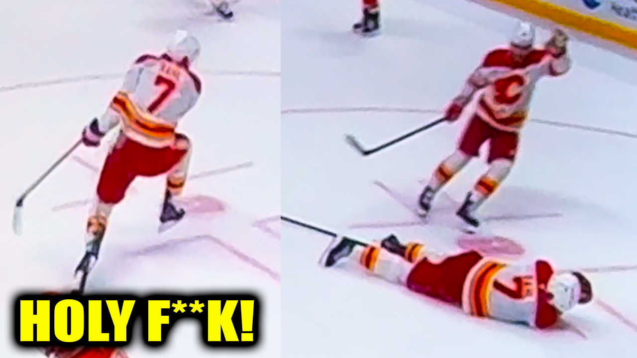 Kevin Bahl Injury Takes Puck to Face | Anaheim Ducks vs Calgary Flames 2026 Highlights