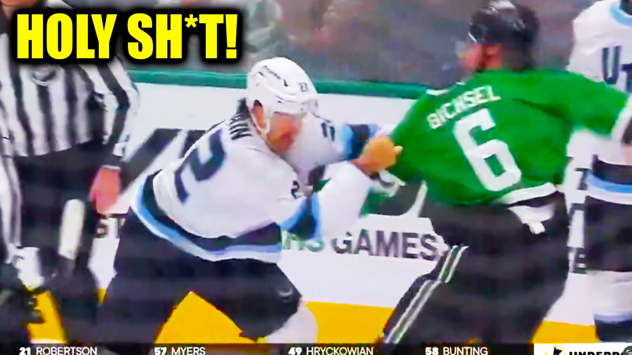 Lian Bichsel Jack McBain Fight Scrap | Utah Mammoth vs Dallas Stars 2026 Highlights