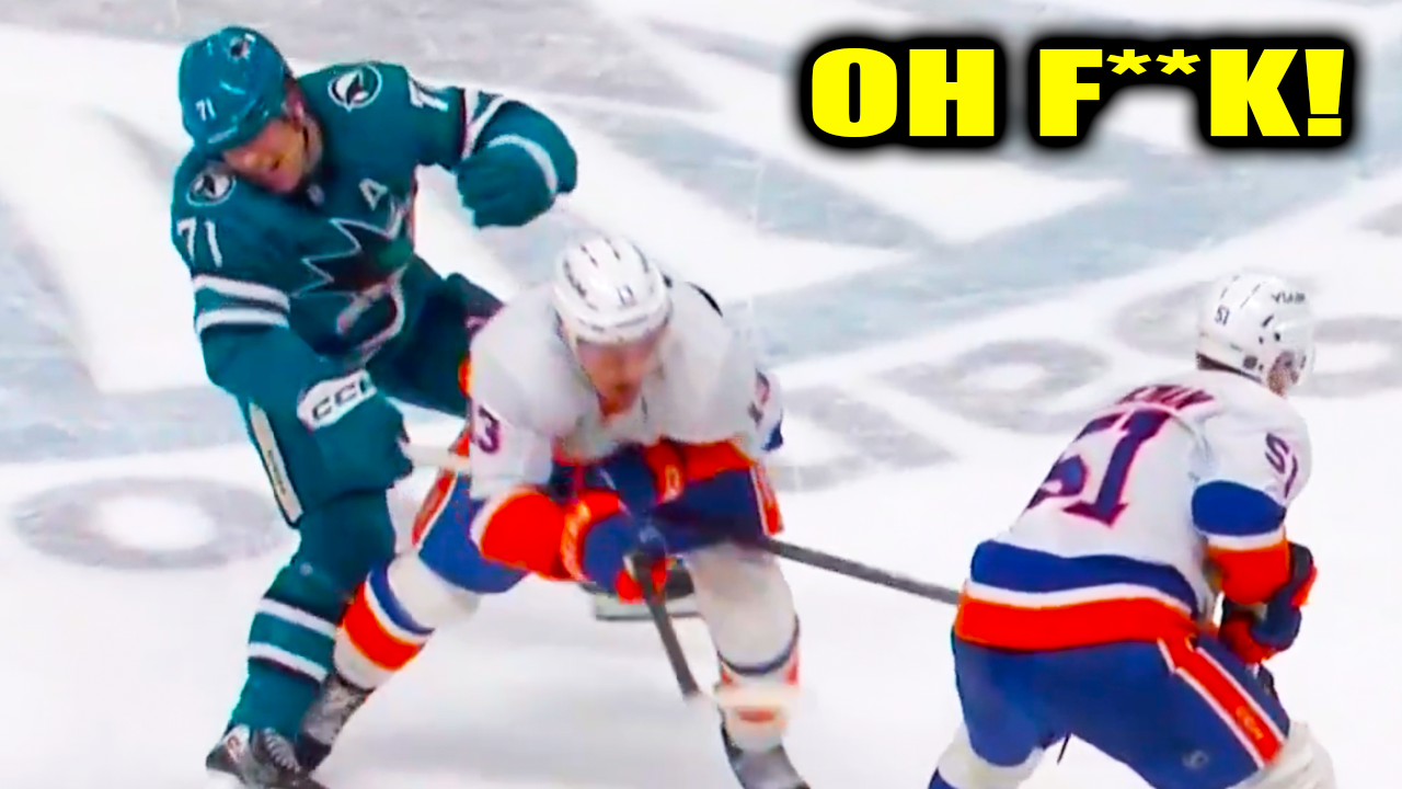 Mat Barzal Hit on Macklin Celebrini No Call | San Jose Sharks vs New York Islanders 2026 Highlights