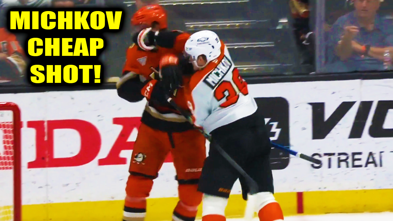 Matvei Michkov and Pavel Mintyukov Fight | Philadelphia Flyers vs Anaheim Ducks 2026 Highlights