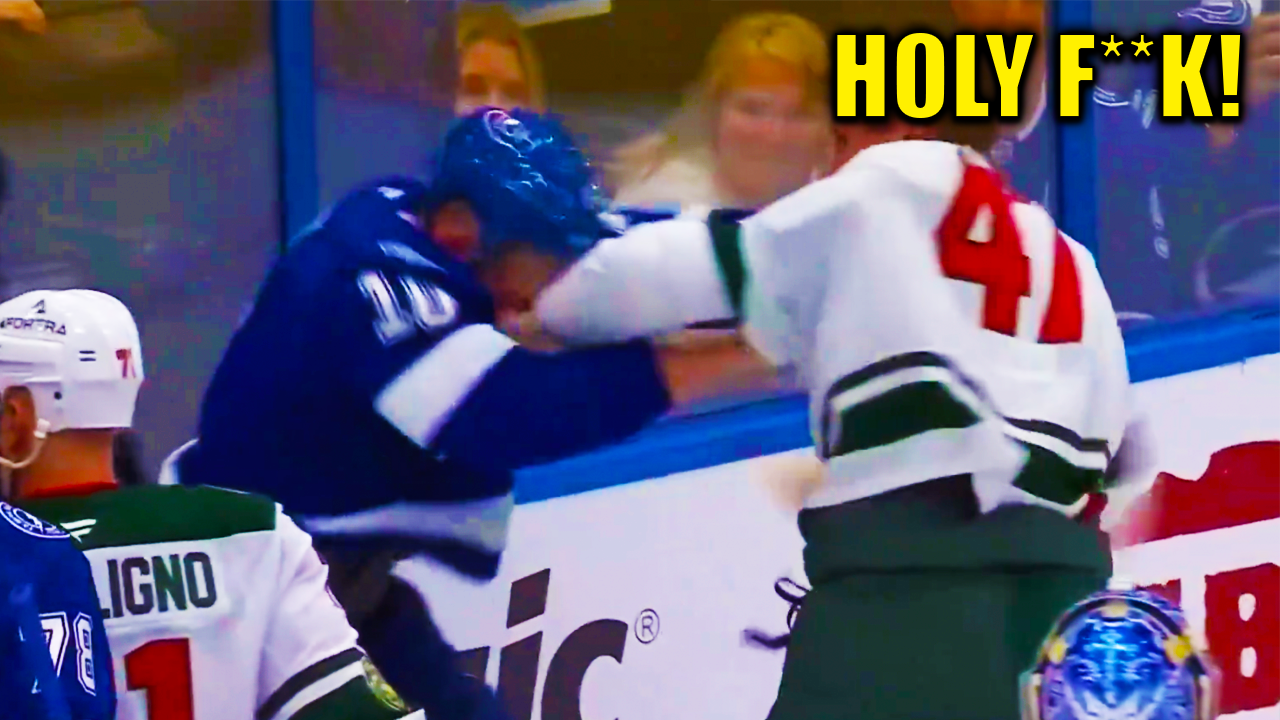 Michael McCarron Corey Perry Fight Scrap | Tampa Bay Lightning vs Minnesota Wild 2026 Highlights
