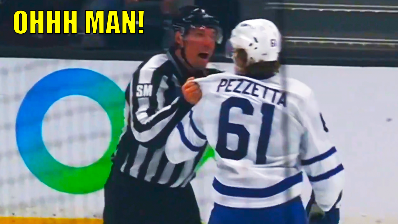 Michael Pezzetta was just handed 2 minutes for roughing and a game misconduct for abuse of officials | Ducks vs Maple Leafs 2026 Highlights