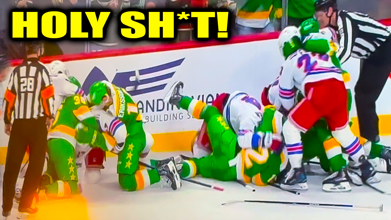 New York & Minnesota Fight Scrum for Igor Shesterkin Hit | Rangers vs Wild 2026 Highlights