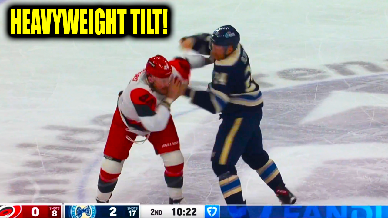 Nicolas Deslauries Mathieu Olivier Fight Scrap | Columbus Blue Jackets vs Carolina Hurricanes 2026 Highlights