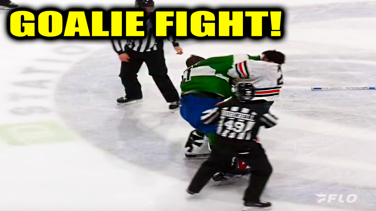 Owen Bresson Arseny Radkov Goalie Fight Scrap | Halifax vs Saint John QMJHL 2026 Highlights
