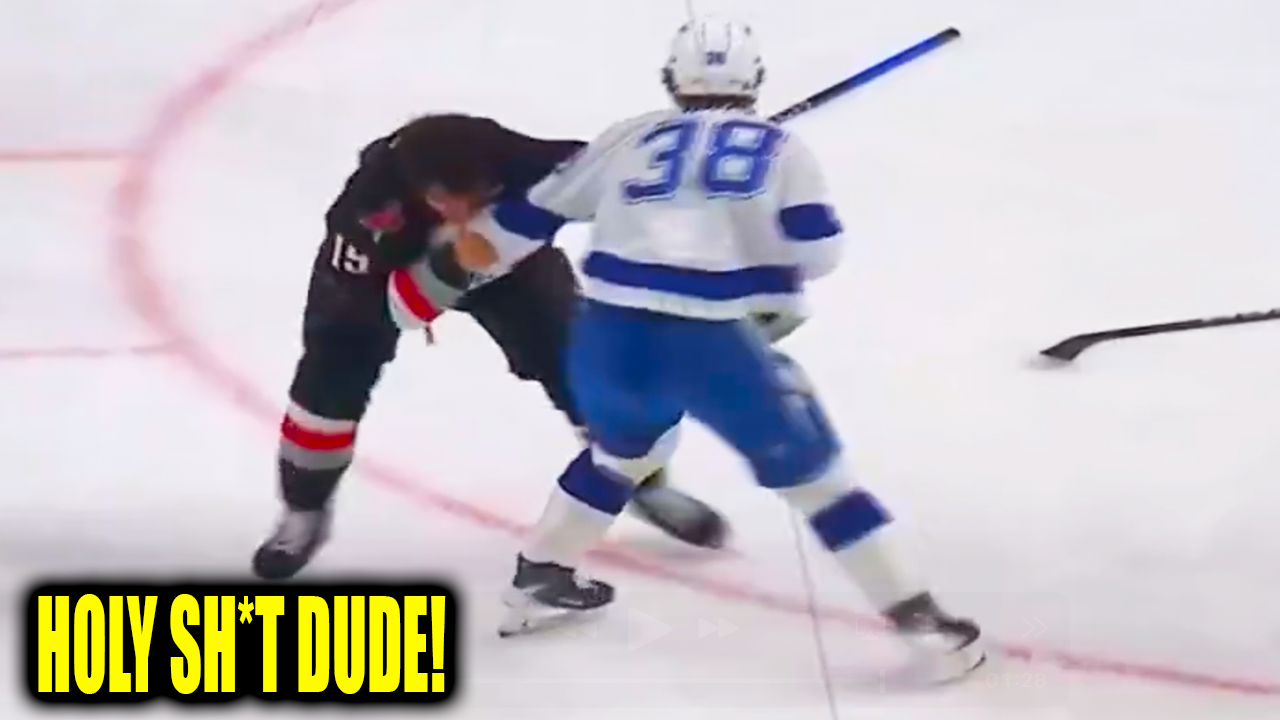 Peyton Krebs Brandon Hagel Fight Scrum | Buffalo Sabres vs Tampa Bay Lightning 2026 Highlights