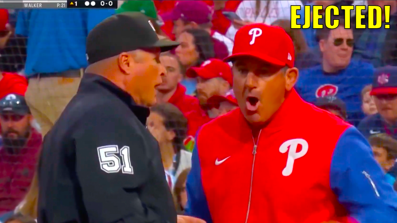 Rob Thomson Ejected after umpires let Nationals runner return to third base | Phillies vs Nationals 2026 Highlights