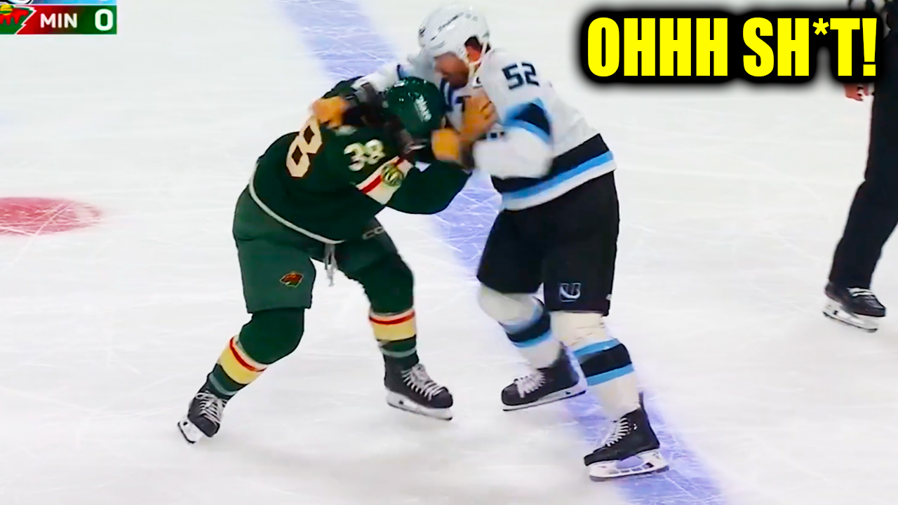 Ryan Hartman MacKenzie Weegar Fight Scrap | Minnesota Wild vs Utah Mammoth 2026 Highlights