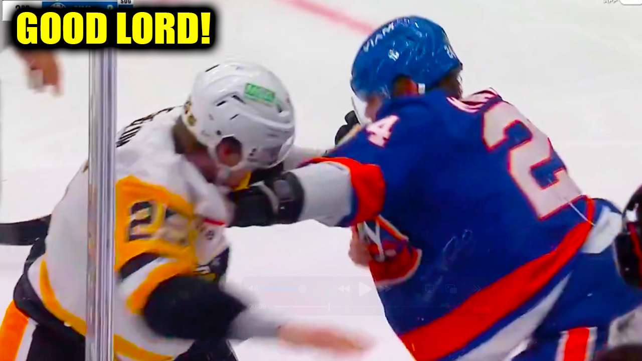 Scott Mayfield Elmer Soderblom Fight Scrap | New York Islanders vs Pittsburgh Penguins 2026 Highlights