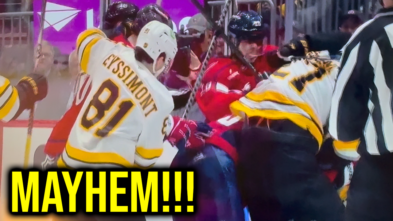 Tom Wilson, Hendrix LaPierre, Tom Wilson, Mikey Eyssimont, Mark Kastelic Fight | Capitals Bruins 2026 Highlights