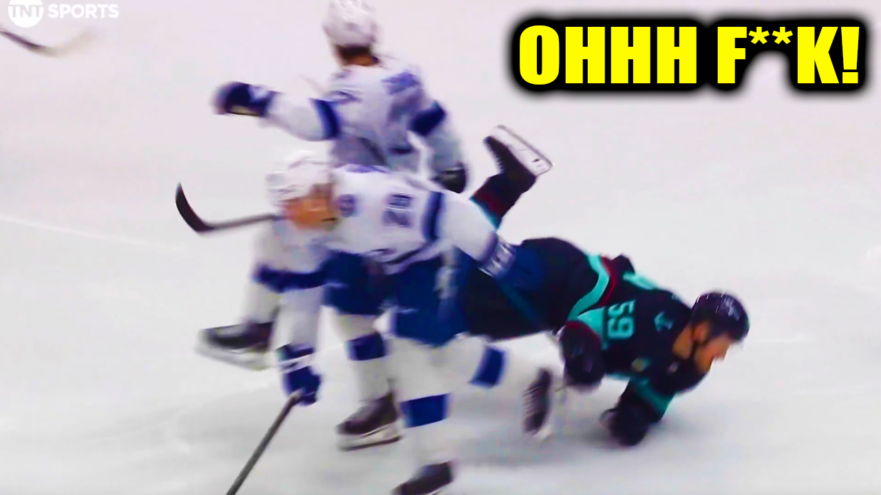 Yanni Gourde HUGE Hit on Ben Meyers Injury | Seattle Kraken vs Tampa Bay Lightning 2026 Highlights