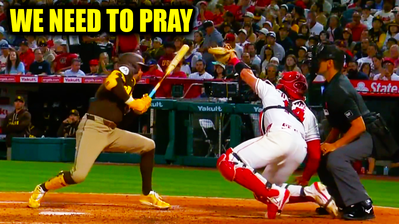 97 MPH Fastball from Yusei Kikuchi hits Jake Cronenworth Injury in JAW | Padres vs Angels 2026 Highlights