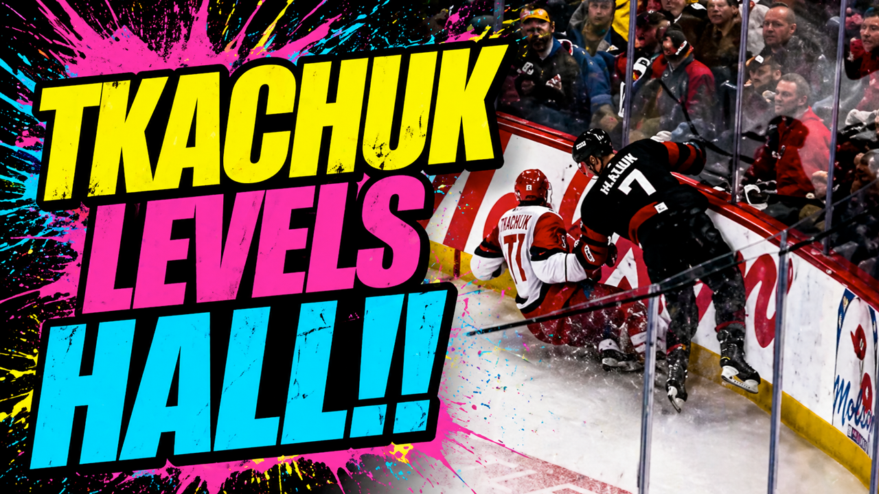 Brady Tkachuk HUGE Hit on Taylor Hall | Carolina Hurricanes vs Ottawa Senators 2026 Highlights