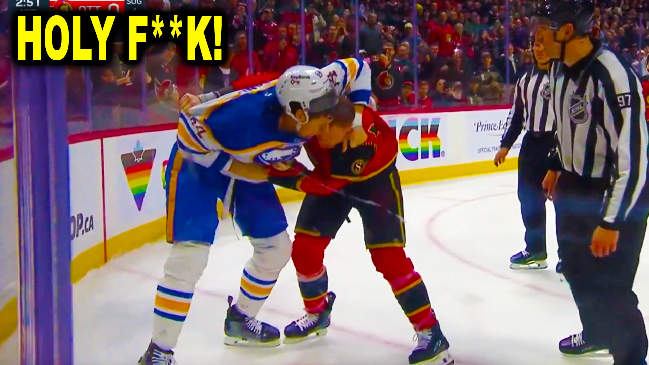 Brady Tkachuk Logan Stanley Fight Scrap | Buffalo Sabres vs Ottawa Senators 2026 Highlights