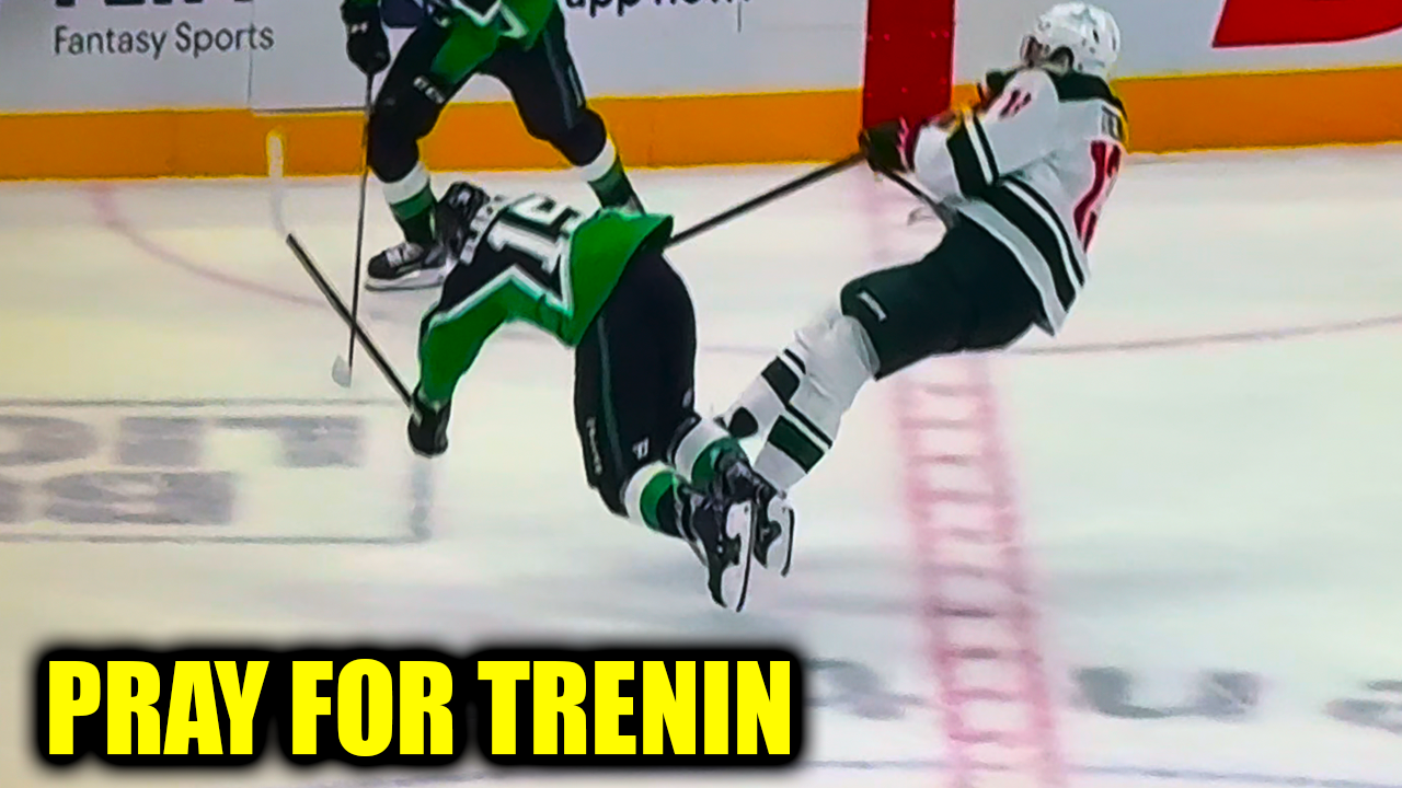 Colin Blackwell HUGE Hit on Yakov Trenin Injury | Minnesota Wild vs Dallas Stars Game 2 2026 Highlights