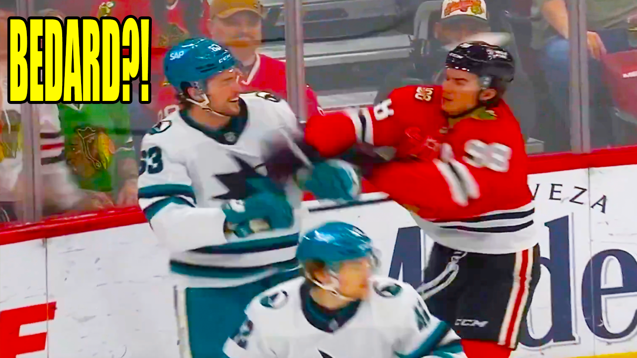 Connor Bedard Zack Ostapchuk Cross Checking 2 Minute Penalty | Blackhawks vs Sharks 2026 Highlights