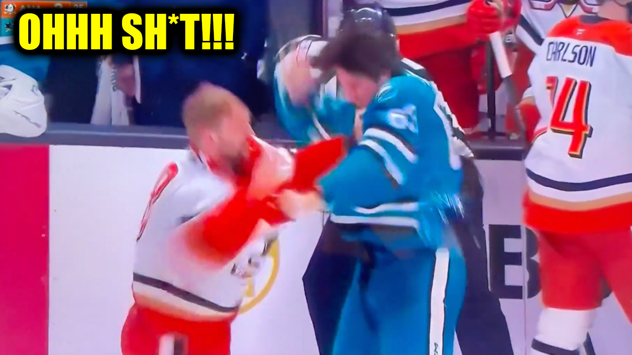 Jeffrey Viel Zack Ostapchuk Fight Scrap | Anaheim Ducks vs San Jose Sharks 2026 Highlights