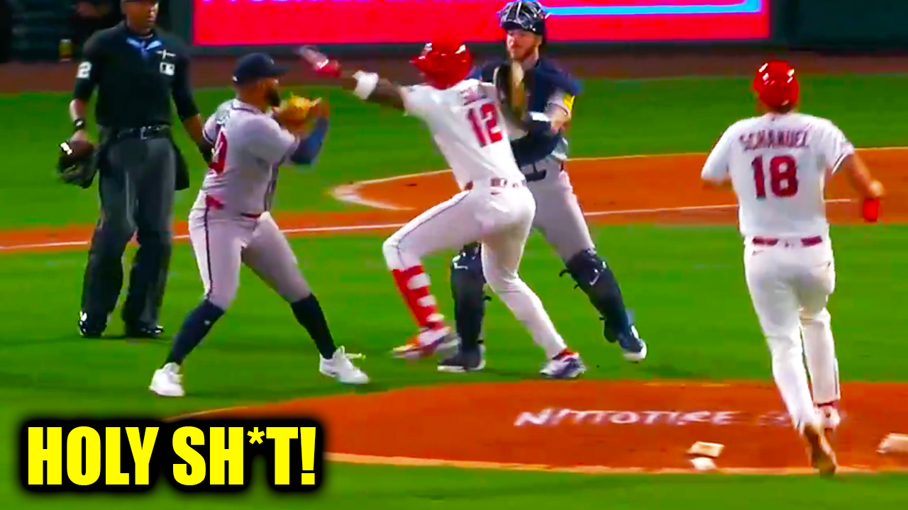 Jorge Soler Reynaldo López Fight in Anaheim as a brawl breaks out | Braves vs Angels 2026 Highlights