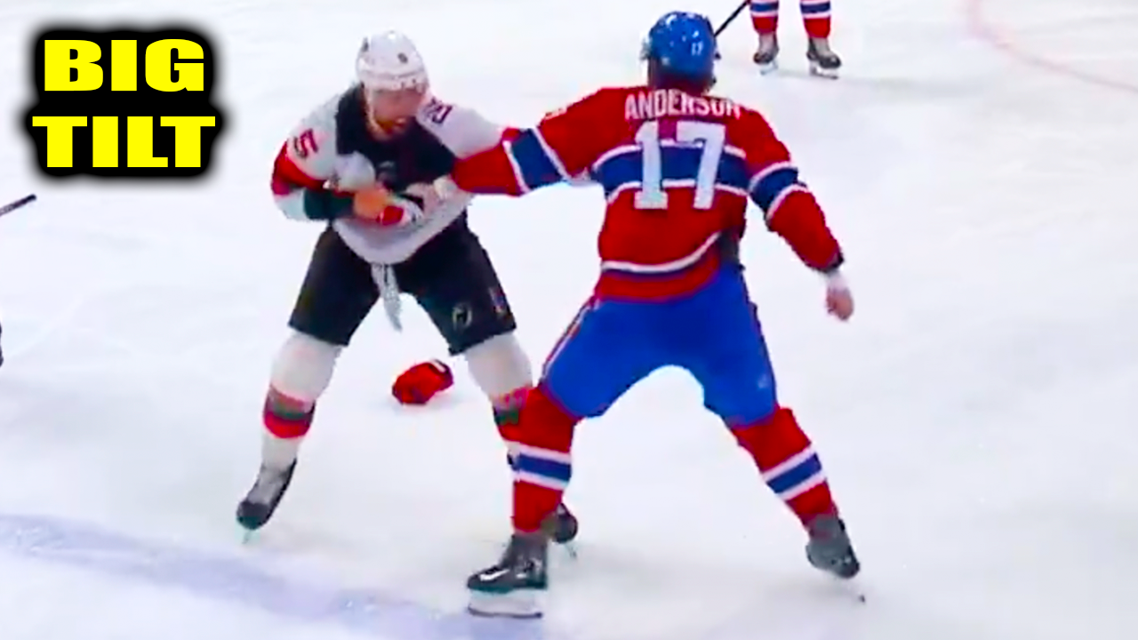 Josh Anderson Brendan Dillon Fight Scrap | New Jersey Devils vs Montreal Canadiens 2026 Highlights