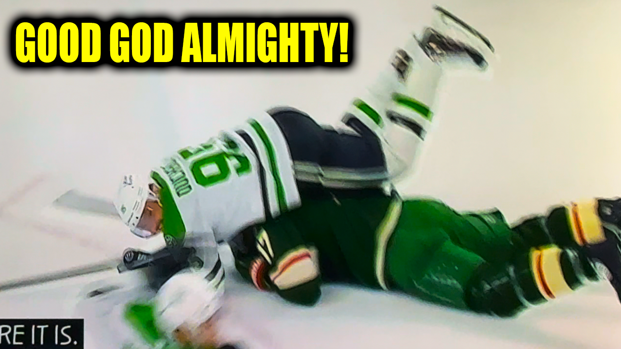 Matt Duchene Falls on to Marcus Foligno (Injury) | Minnesota Wild vs Dallas Stars 2026 Highlights