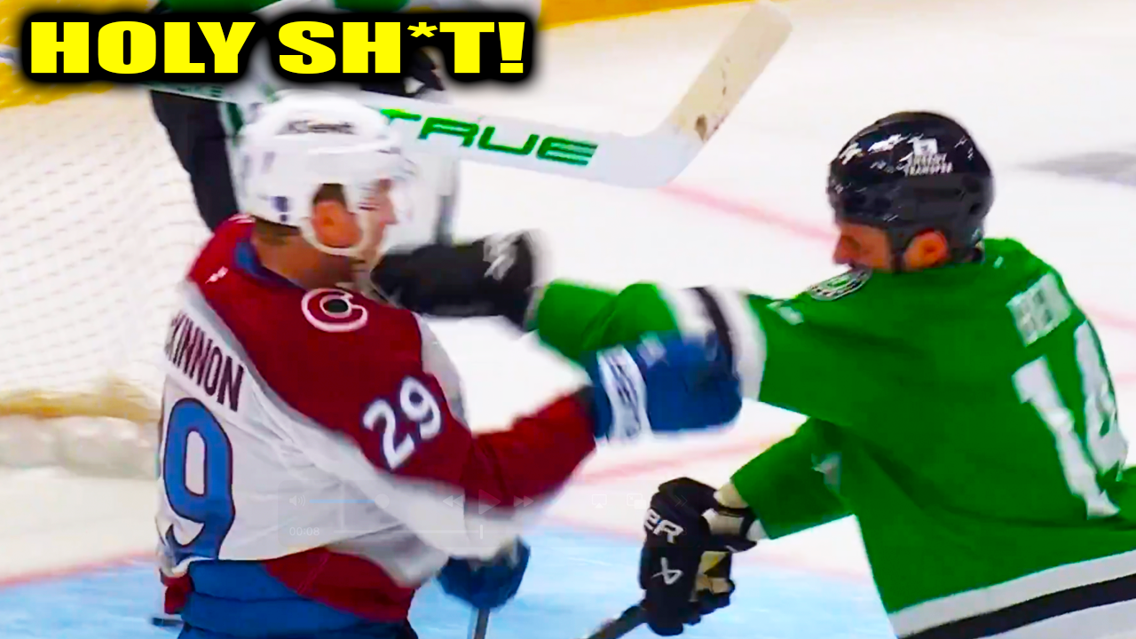 Nathan MacKinnon and Jamie Benn Fight Altercation | Dallas Stars vs Avalanche 2026 Highlights
