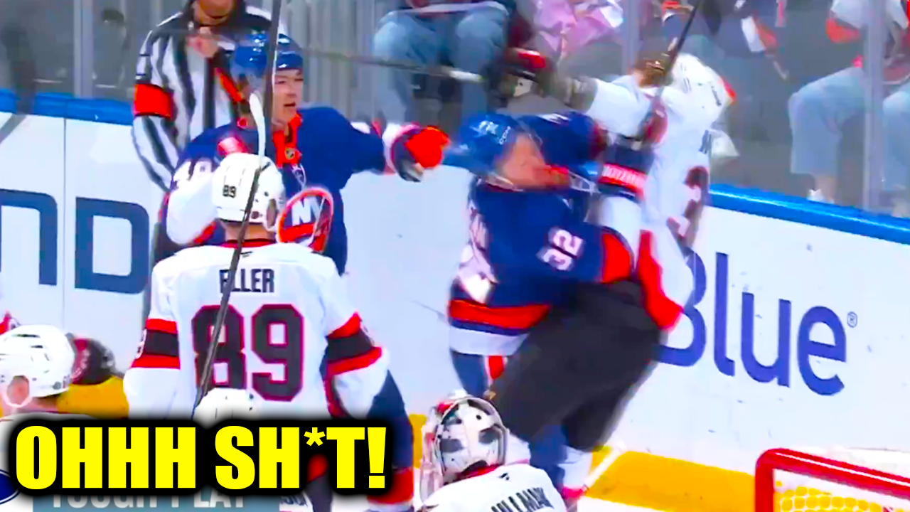 Nikolas Matinpalo Matthew Schaefer Fight Kyle MacLean hit on Matinpalo | Islanders vs Senators 2026 Highlights