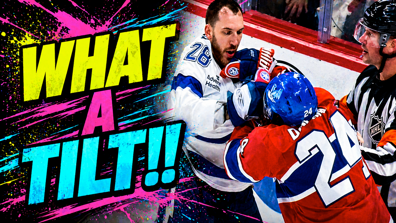Phillip Danault Zemgus Girgensons Fight Scrap | Montreal Canadiens vs Lightning 2026 Highlights