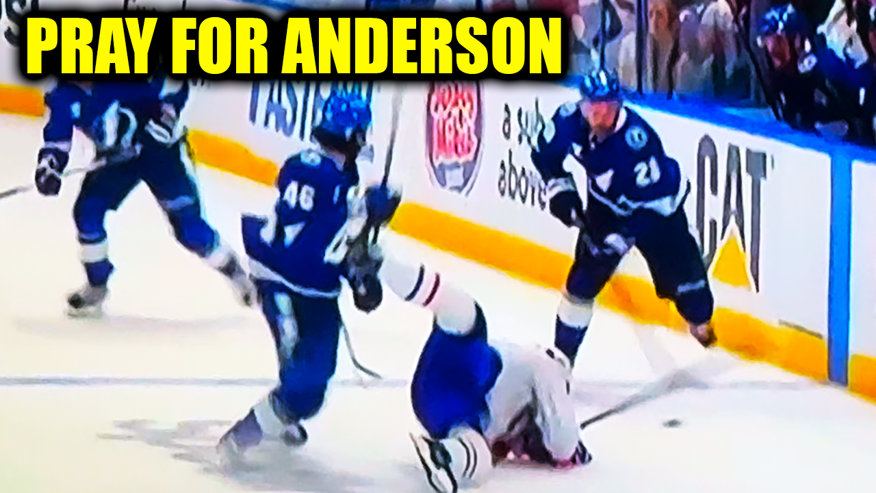 Scott Sabourin Josh Anderson Injury Collision | Tampa Bay Lightning vs Montreal Canadiens 2026 Highlights