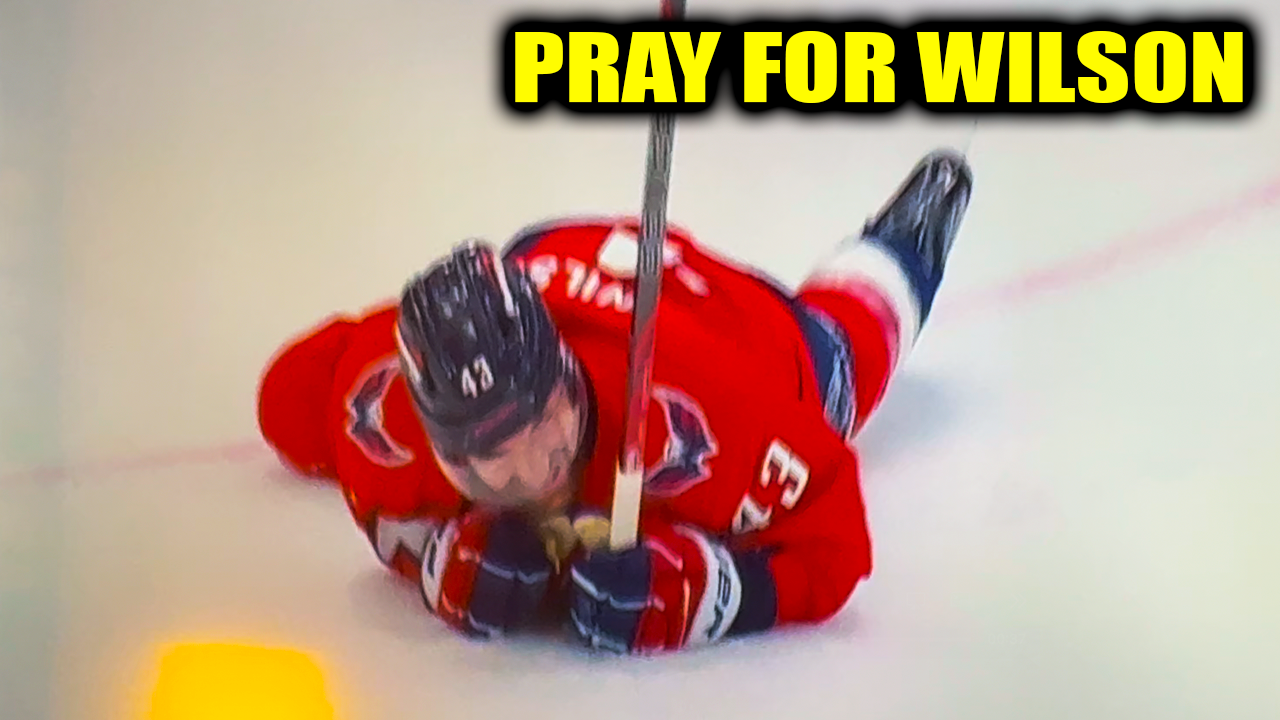 Tom Wilson Injury Hit with Puck Leaves Ice by Erik Karlsson | Capitals vs Penguins 2026 Highlights