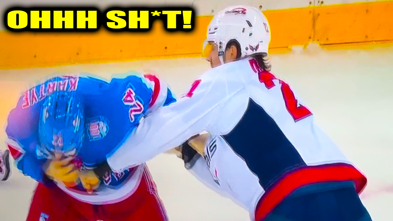 Tye Kartye Brandon Duhaime Fight Scrap | New York Rangers vs Washington Capitals 2026 Highlights
