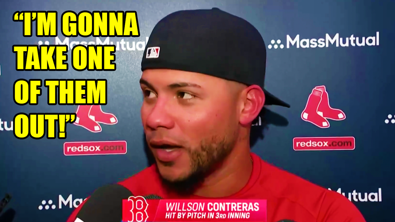 Willson Contreras Hit by Pitch “Next time if they hit me again, I’m gonna take one of them out.” | Red Sox vs Brewers 2026 Highlights